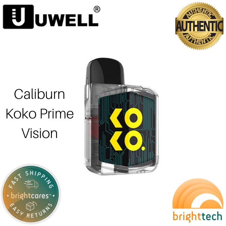 Uwell Caliburn KOKO Prime Vision Pod Kit Legit Vape Set (Ecig Vape Juice Vaporizer) (With