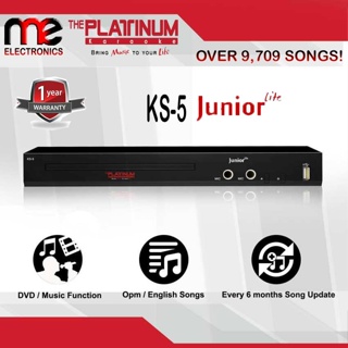 H^8◐The Platinum Kool Sound Junior Lite KS-5 DVD Karaoke Player (Black) With 9,329 Songs #1