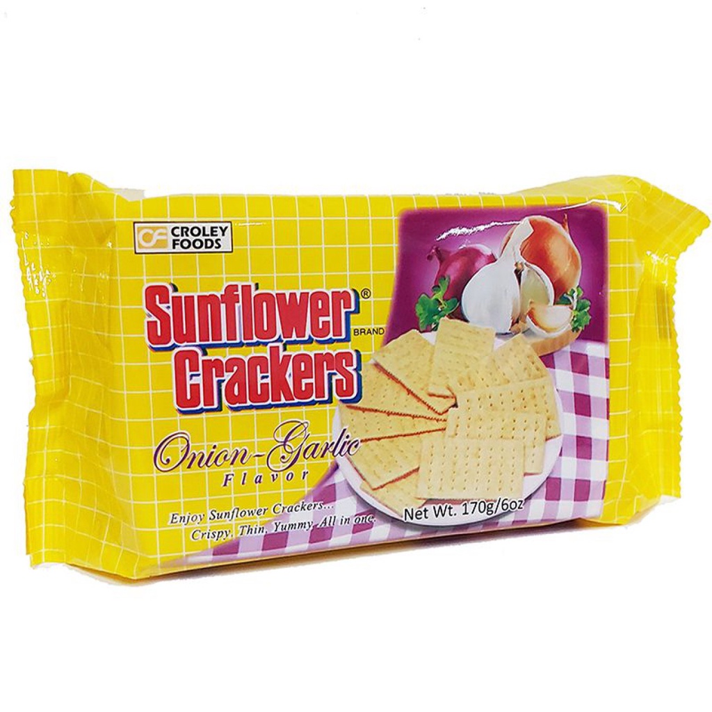 Sunflower Crackers Onion And Garlic 170g Shopee Philippines