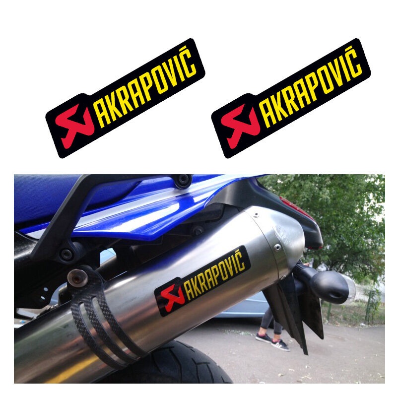 Adesivo Akrapovic Per Scarico 2ps 3M 3D Heat Resistant Aluminium Motorcycle Exhaust Pipes Decal Sticker Cool Personality Scorpio For Arrow Adesivo Akrapovic Per Marmitta