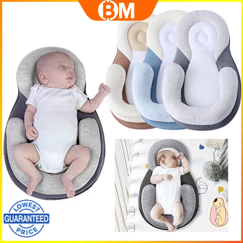 Portable Baby Bed Cotton Baby Shaping Pillow AntiEccentric head