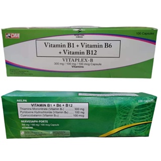 vitamin b12 supplement ☉VITAPLEX B / NERVESAPH FORTE Vitamin B complex B1 B6 B12 Capsule❉