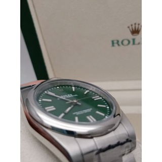 ROLEX OYSTER PERPETUAL NO DATE GREEN DIAL #7