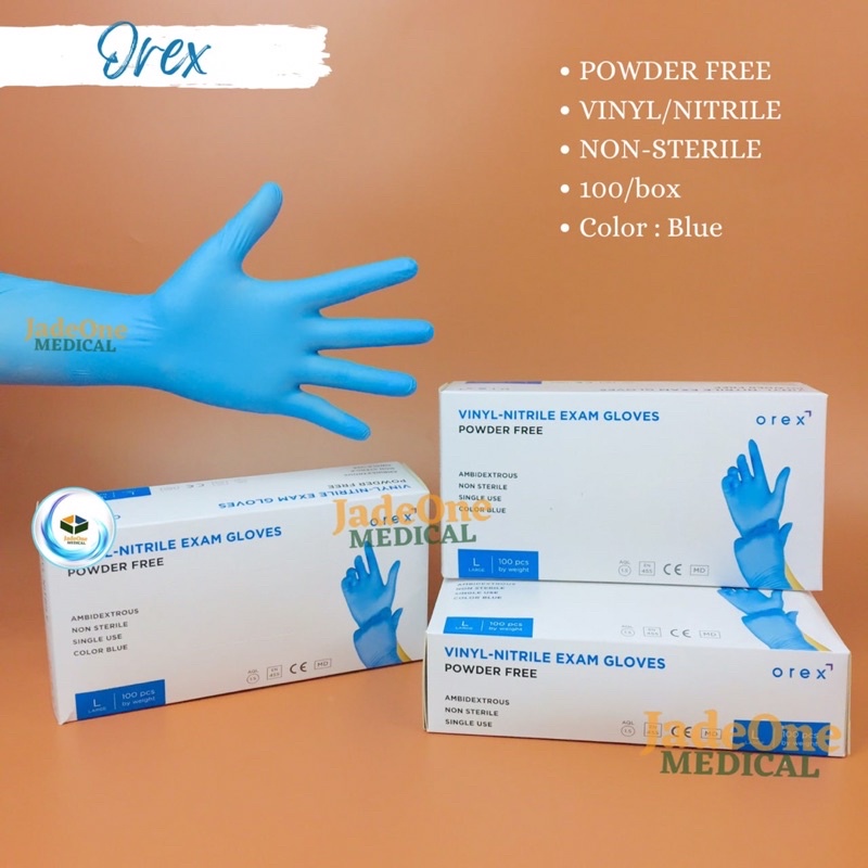 OREX BLUE VinylNitrile Blended Gloves (NonSterile) Shopee Philippines
