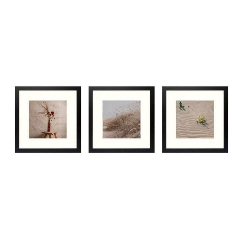 Square Picture Frame 8x8 inch picture size with 1 inch double matting