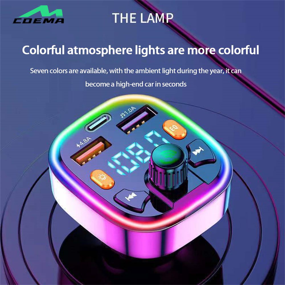 Q5 Fm Transmitter Car Bluetooth Mp3 Audio Player Wireless Handsfree Car