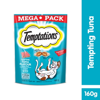 TEMPTATIONS Cat Treat, 160g. Treats for Cats in Tempting Tuna Flavor