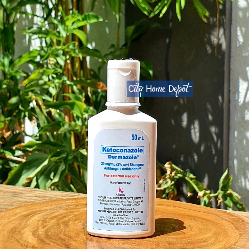 AntiDandruff Antifungal Shampoo Ketoconazole Dermazole 50ml Shopee