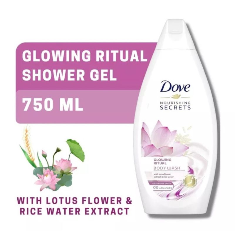 Dove Nourishing Secrets Body Wash, Glowing Ritual Lotus Flower 750 ML