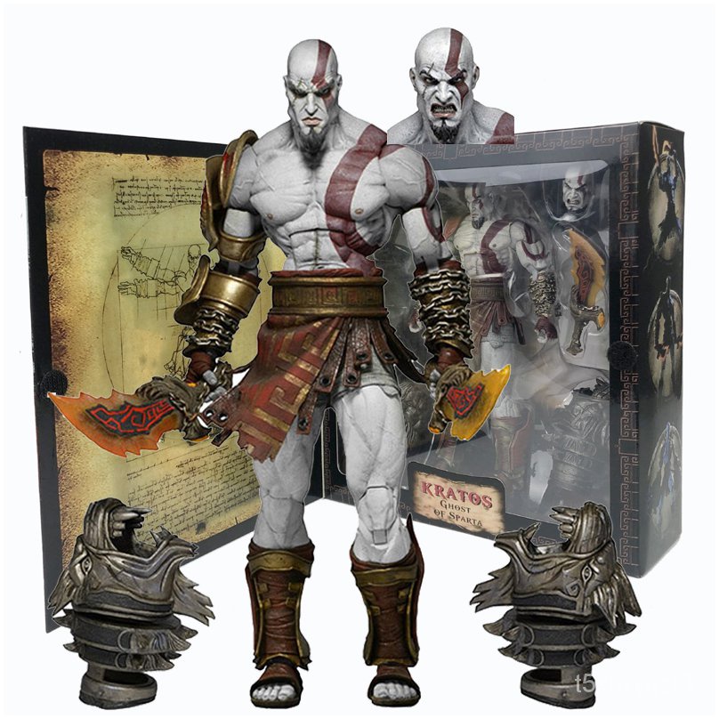 Ultimate Edition Ghost Of Sparta Kratos Action Figure NECA God Of War 3 ...