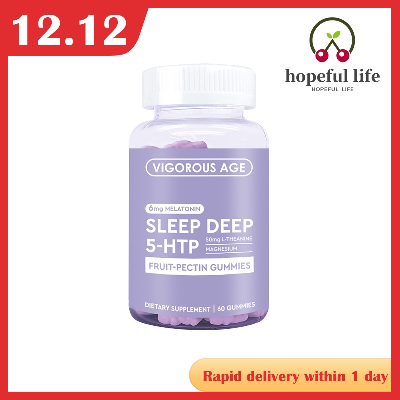 Melatonin Gummies Sleep Candy for Stress and Anxiety Relief 60PCS sleep