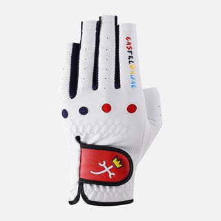 [Korea Japan] CASTELBAJAC Golf Gloves Women, Genuine Leather Wear-Resistant Sports Comfortable Fashion Anti-Slip Breathable#2201