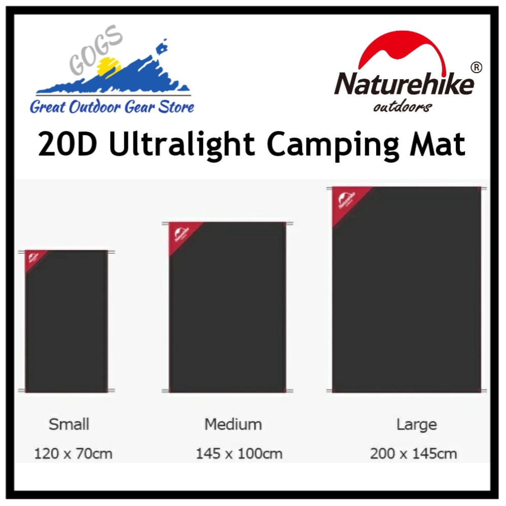Naturehike Outdoor Ultralight Camping Mat 20D Double sided Silicon