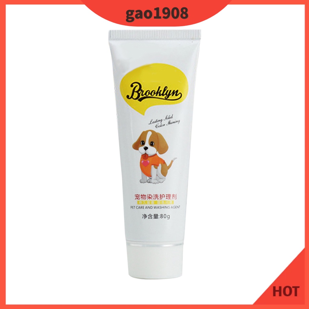 [TERLARIS]80g Semi Permanent Pet Dye Cream High Pigmented Colorful Dog Hair Bright Coloring Dyestuff Pigment Supplies for Home #8