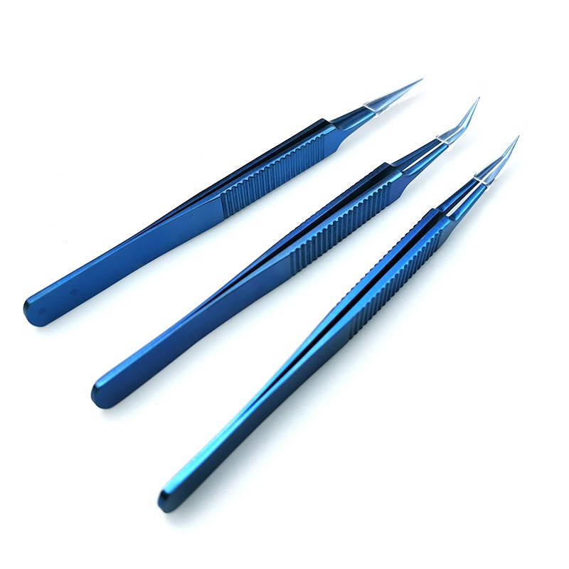 1pcs Titanium Electronic Tweezers Straight Hair Transplant Implanter