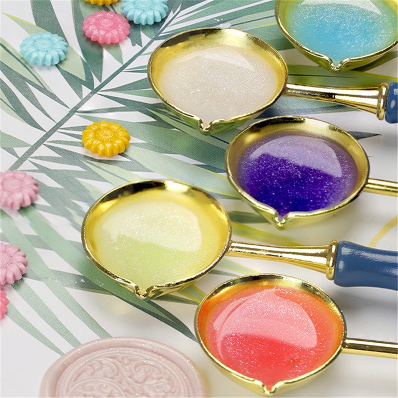 ▦100pcs Sunflower Pearl Sealing Wax Glitter Wax Beads Scapbooking Sealing Stamp Wedding Invitation H