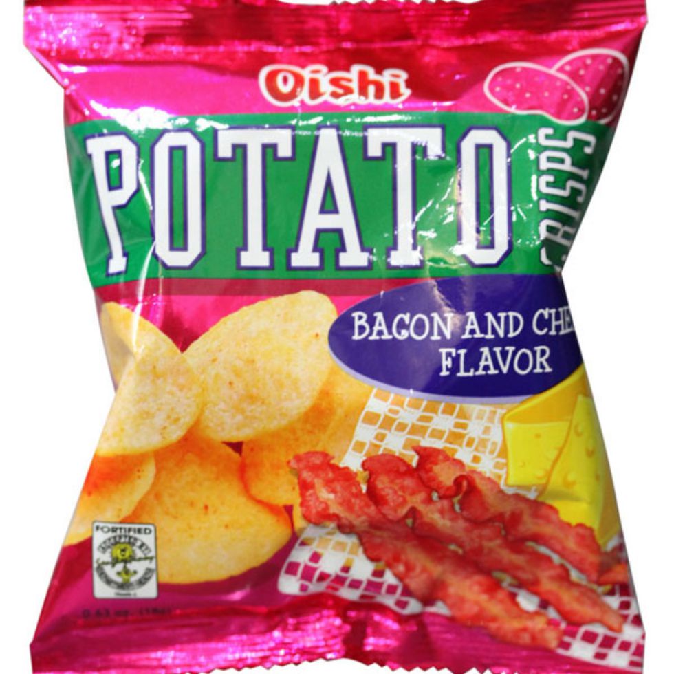 Oishi Potato Crisp Bacon&Cheese 18g | Shopee Philippines