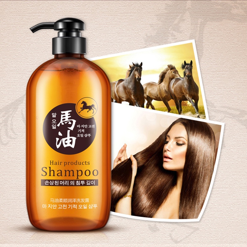 CODNEWBIOAQUA Horse Oil Hair Shampoo Oil Control Hair Moisturizing Shine Enhancing Shampoos Korea St