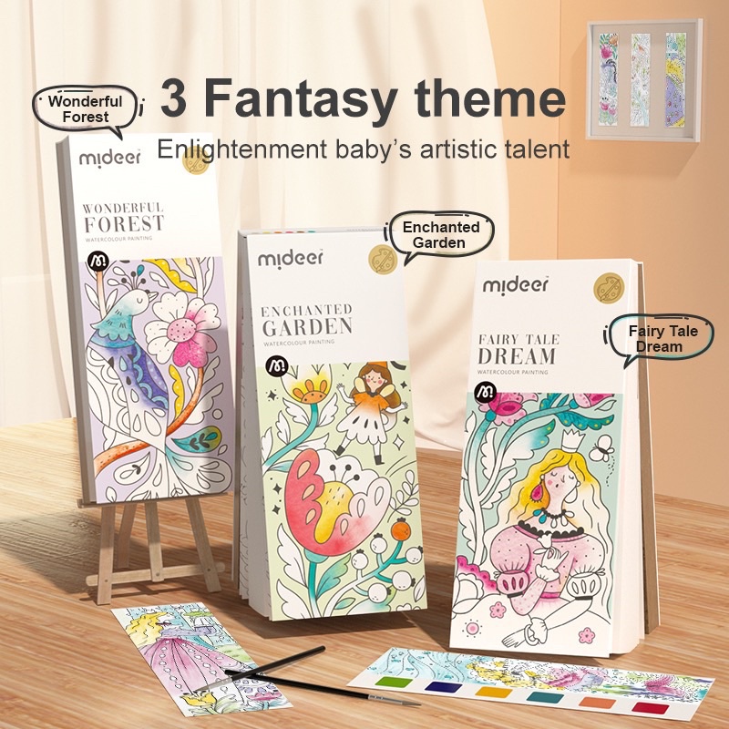 Mideer Watercolor Painting Booklet Shopee Philippines