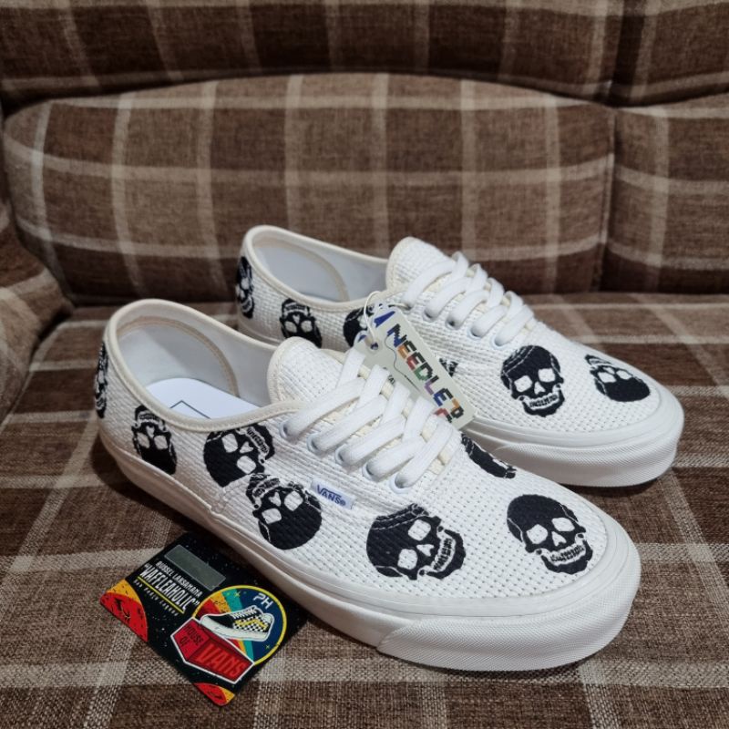 Vans Authentic 44dx (Anaheim Factory) Needlepoint Skull Shopee