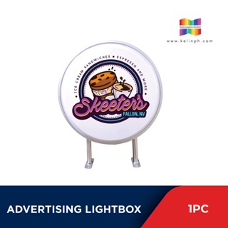 KGS Portable Advertising LED Lightbox ROUND Outdoor Signage/ Business Promotion