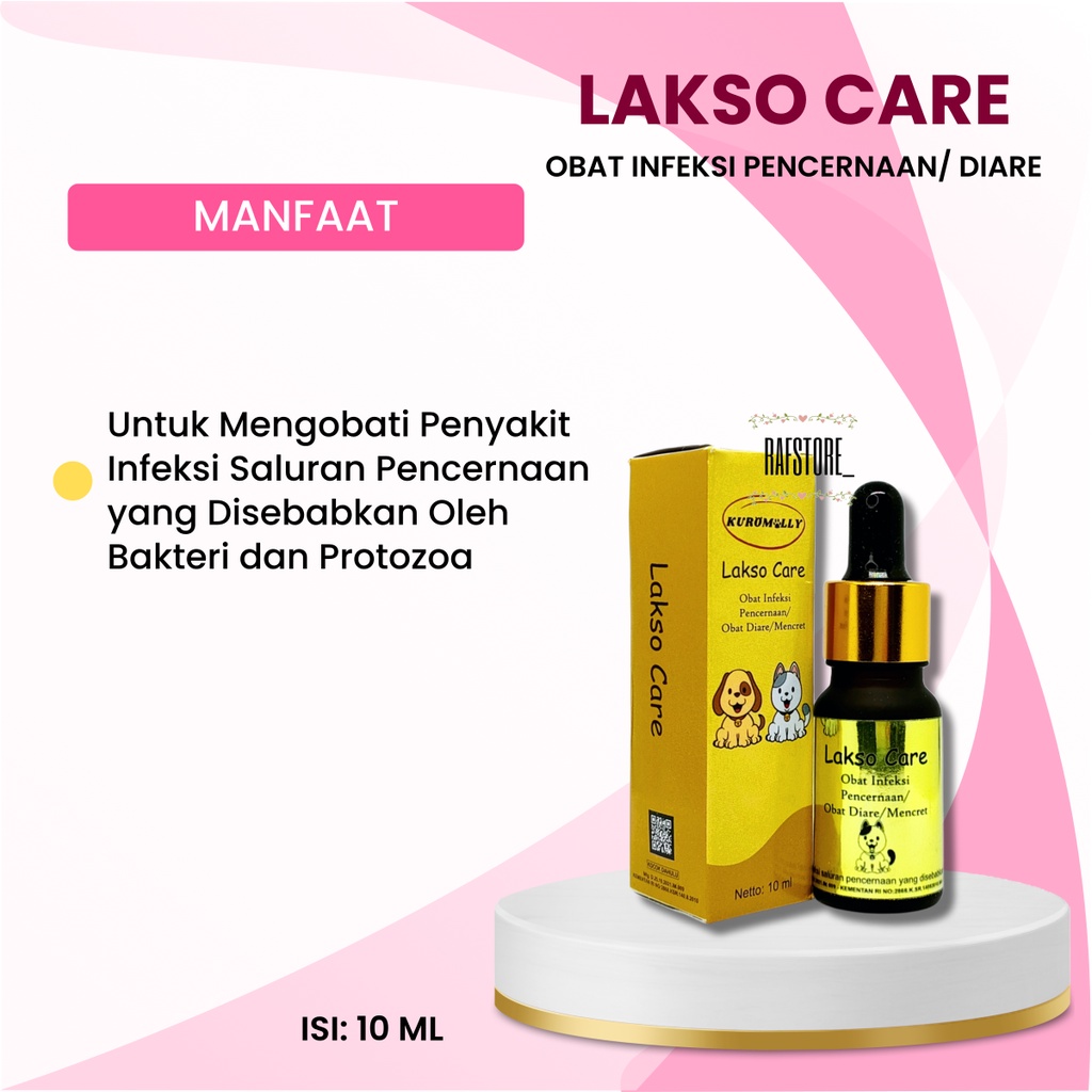 Lakso Care 10ml Cat Medicines diare kitten Medicines kitten Cat