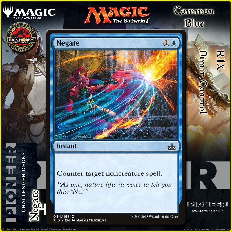 Negate x Dimir Control Pioneer Challenger Decks 2022 Blue Common RIX