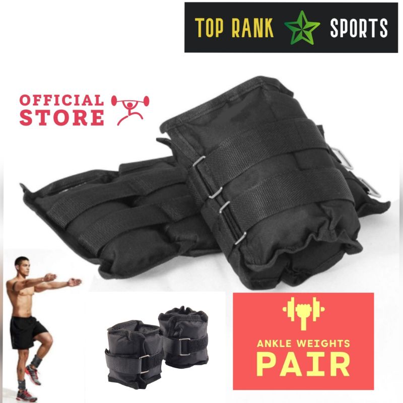 1 KG Adjustable Leg Ankle Wrist Weights Pair Iron Sand Bag Weights