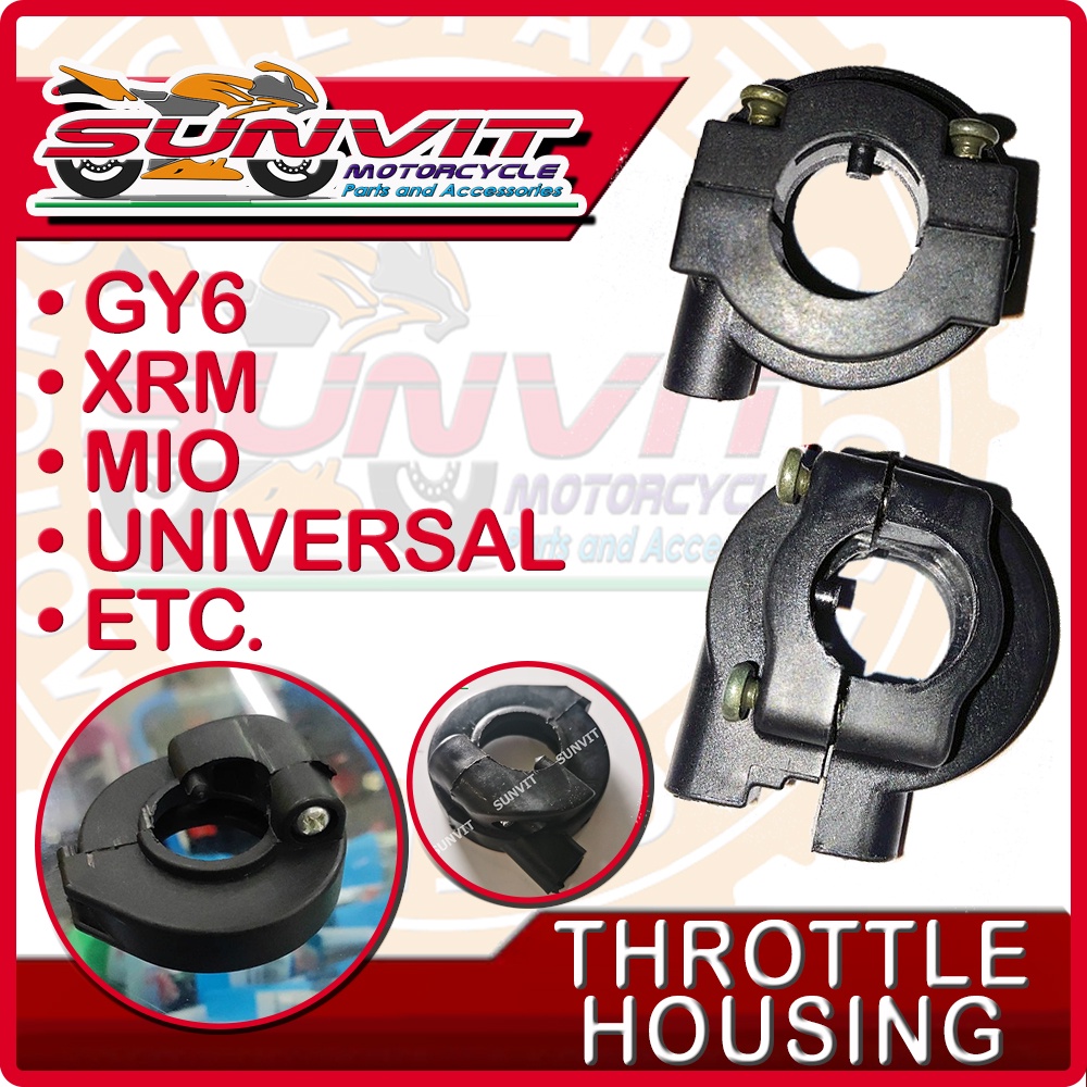 MOTORCYCLE THROTTLE HOUSING UNIVERSAL , XRM , GY6 MIO Shopee Philippines