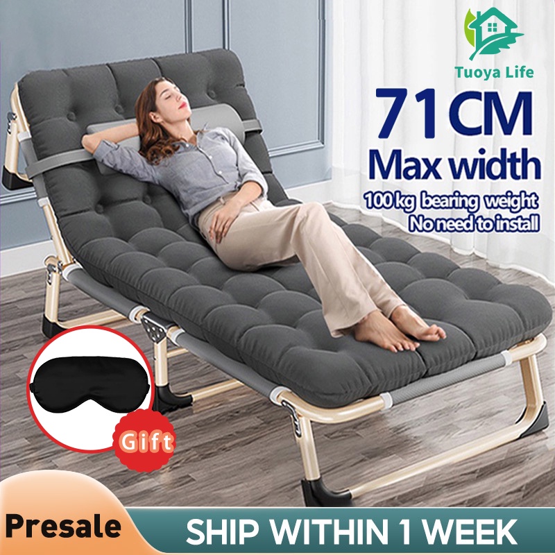 Folding Bed Single Folding Bed Heavy Duty Reclining Chair Foldable