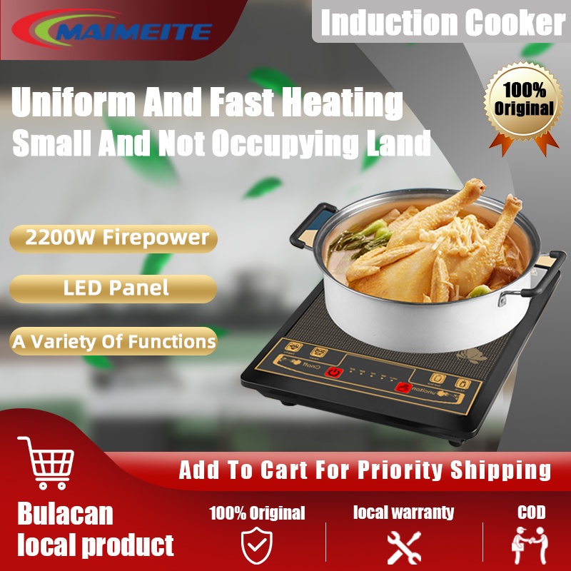 Maimeite Induction stove 2200W portable Induction cooker smart Inverter