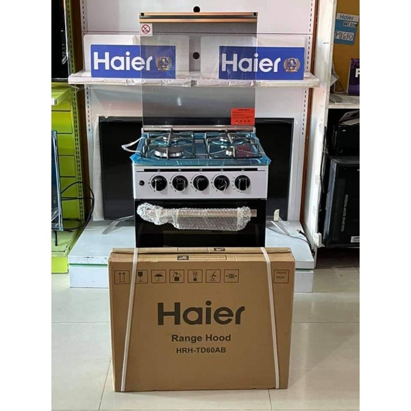 Haier 50cm Gas Range 4 burner with FREE Haier Range Hood Model HFS