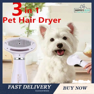 [10.10] 2in1 Portable Pet Dryer Dog Hair Dryer & Comb Pet Grooming Cat Hair Comb Dog Fur