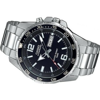 Casio illu SUP Expensive Day & Date Water Resist Auto Hand Movement Silver Black Stainless Steel Men #2