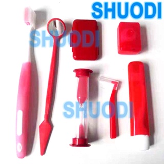 7 Pcs/Set Dental Teeth Orthodontic Kits Oral Cleaning Care Interdental Brush Floss Thread Wax Mouth  #8