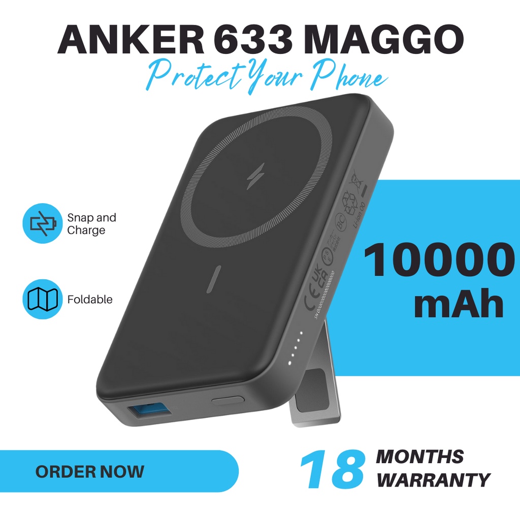 Anker 633 Wireless Charger (MagGo), 2in1 Wireless Charging