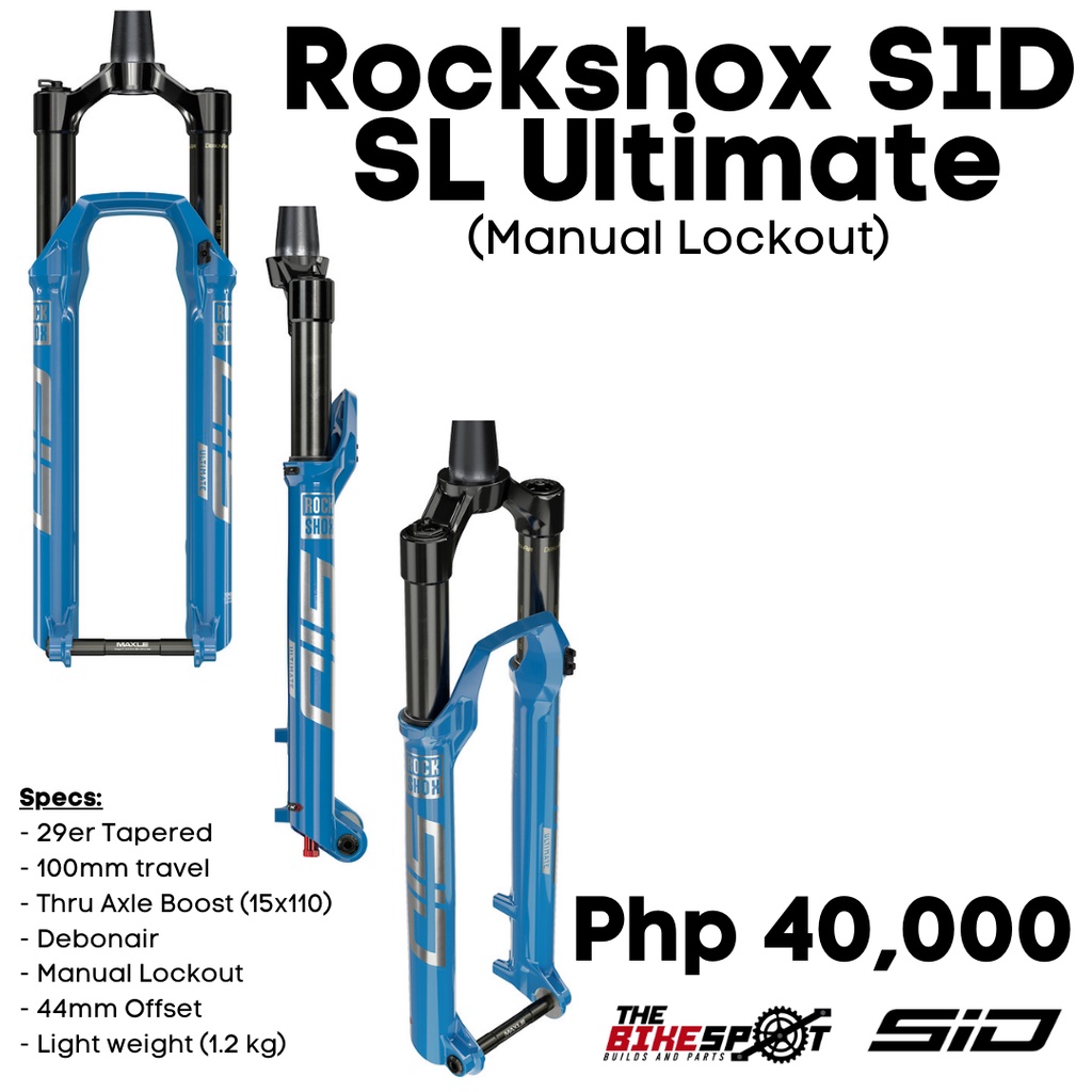 Rockshox SID SL Ultimate (Blue/Manual Lockout) Shopee Philippines