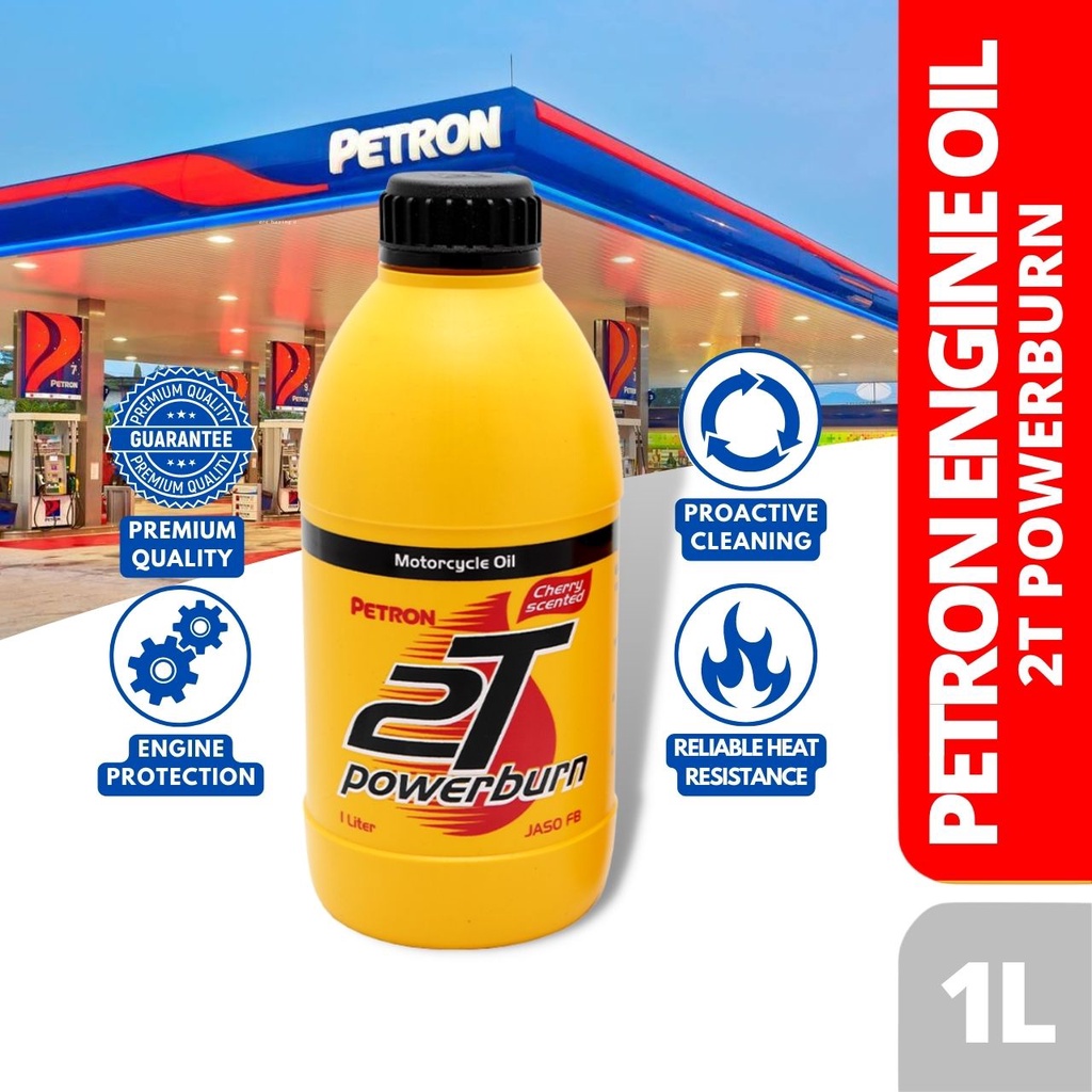 PETRON 2T Powerburn (1L) 5909 petron lube happy engine oil motor