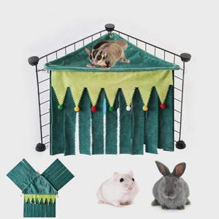 Hamster Hammock Three side Tassel Pet DIY Hideout Hut Toy Small Animal Supplies Hamster Hideout Anim #1