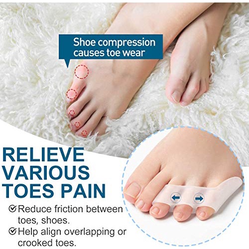 3 Holes Little Toe Separators to Correct Overlapping Toes, Gel