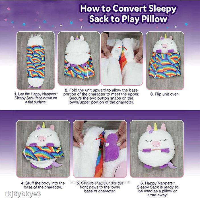 №Happy nappers cross border sleeping bag children's cartoon animal sleeping bag kids lazy sleeping b