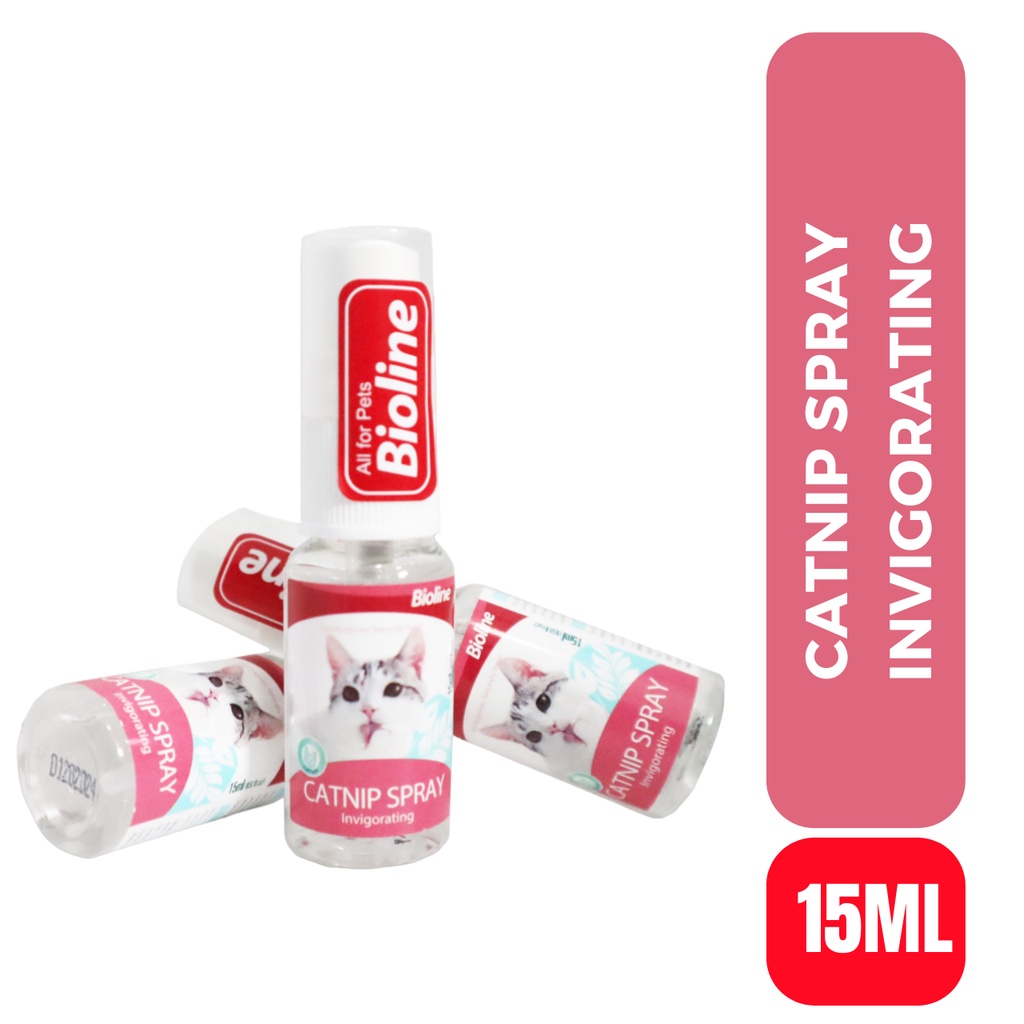 Bioline Catnip Spray 15ml Catnip Spray Invigoration Cat Treats Catmint Spray Shopee Philippines