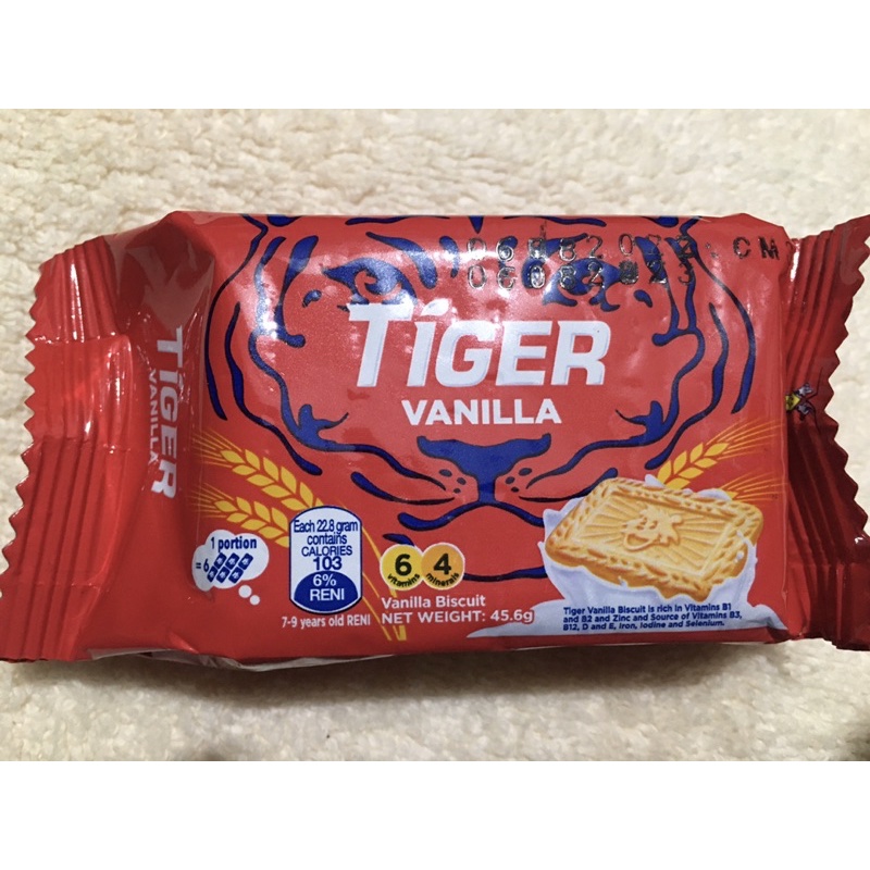 Tiger Vanilla biscuit 45.6g Shopee Philippines