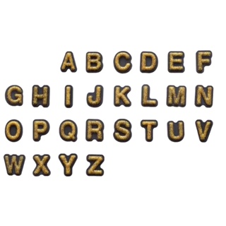 ✇♝▬Crocs Jibbitz  GOLD Alphabet/Letters ( A-Z)  10 pesos each (isa piraso)
