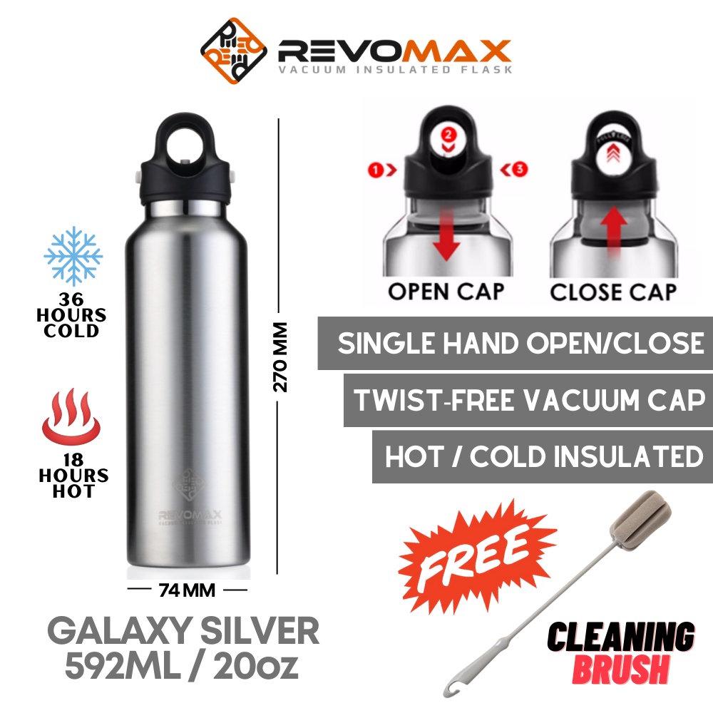 RevoMax (20oz/592ml)Vacuum Insulated Flask Bottle Tumbler Hot and