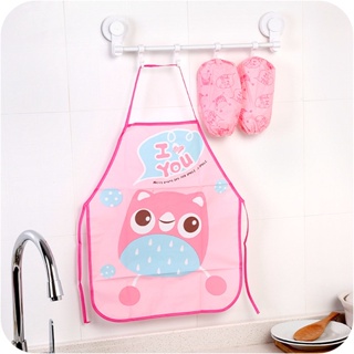 【Hot sale】Cute Kids Chef Apron Sets Child Cooking Painting Waterproof Children Gowns Bibs Eating Clo #2