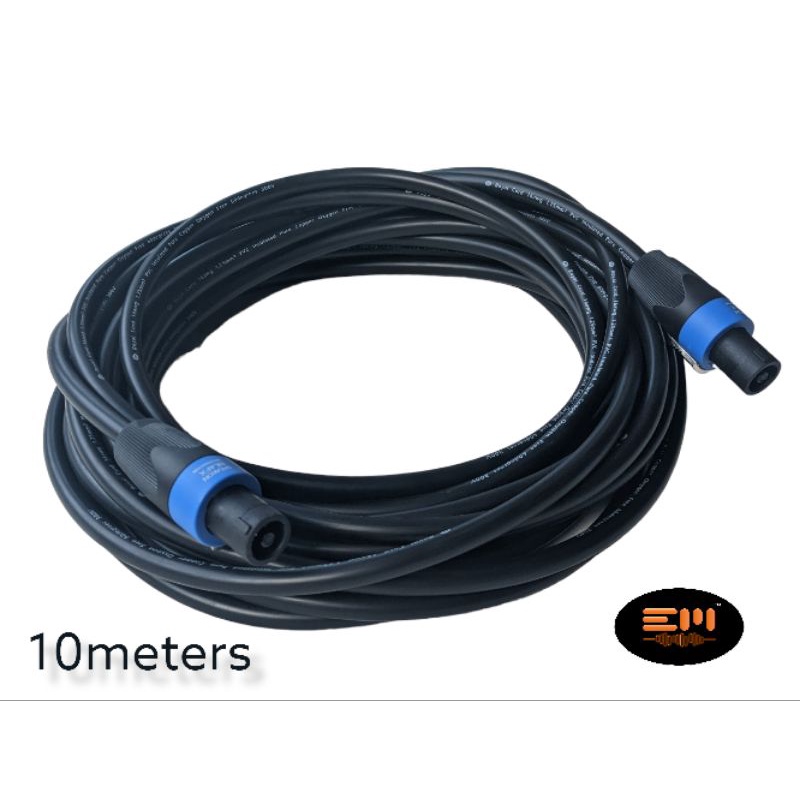 EM Royal Cord Speaker Wire 16awg 1.25mm2 Heavy Duty Pure Copper OFC with NEUTRIK Speakon