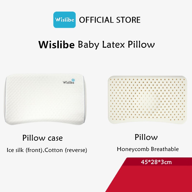 Wislibe Baby Latex Pillow Four Seasons Universal Baby Stereotype Pillow