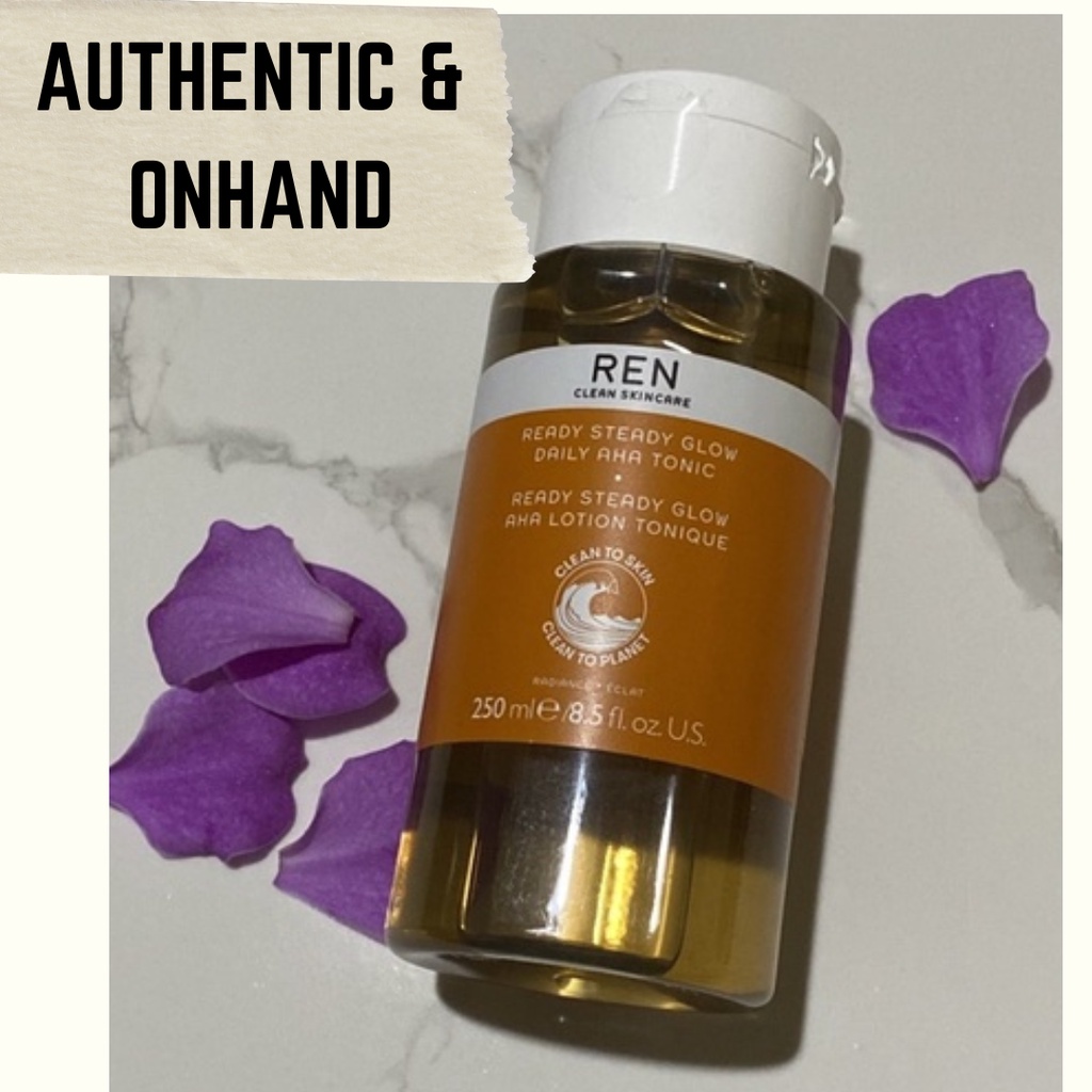 REN Clean Skincare Ready Steady Glow Daily AHA Tonic 250ml Shopee