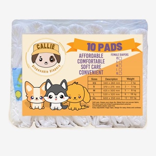 ❒♤✌Female Disposable Dog Diapers (10pcs per pack)